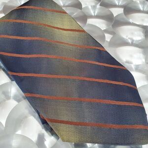 Vintage Ombre Donna Karan NY‎ Mens Tie Italian Silk Green/Gray/Gold 3 7/8" wide